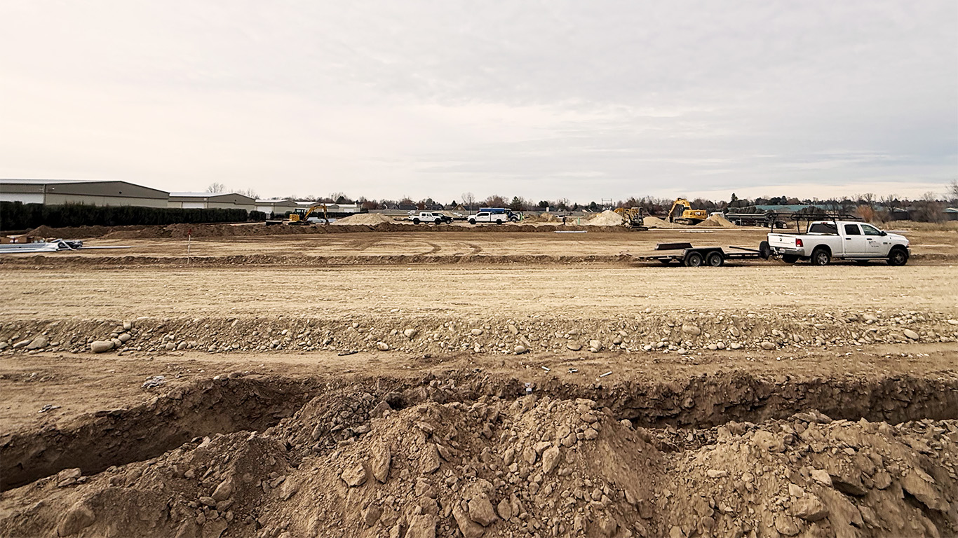 Peak Condo Storage development in Eagle Idaho